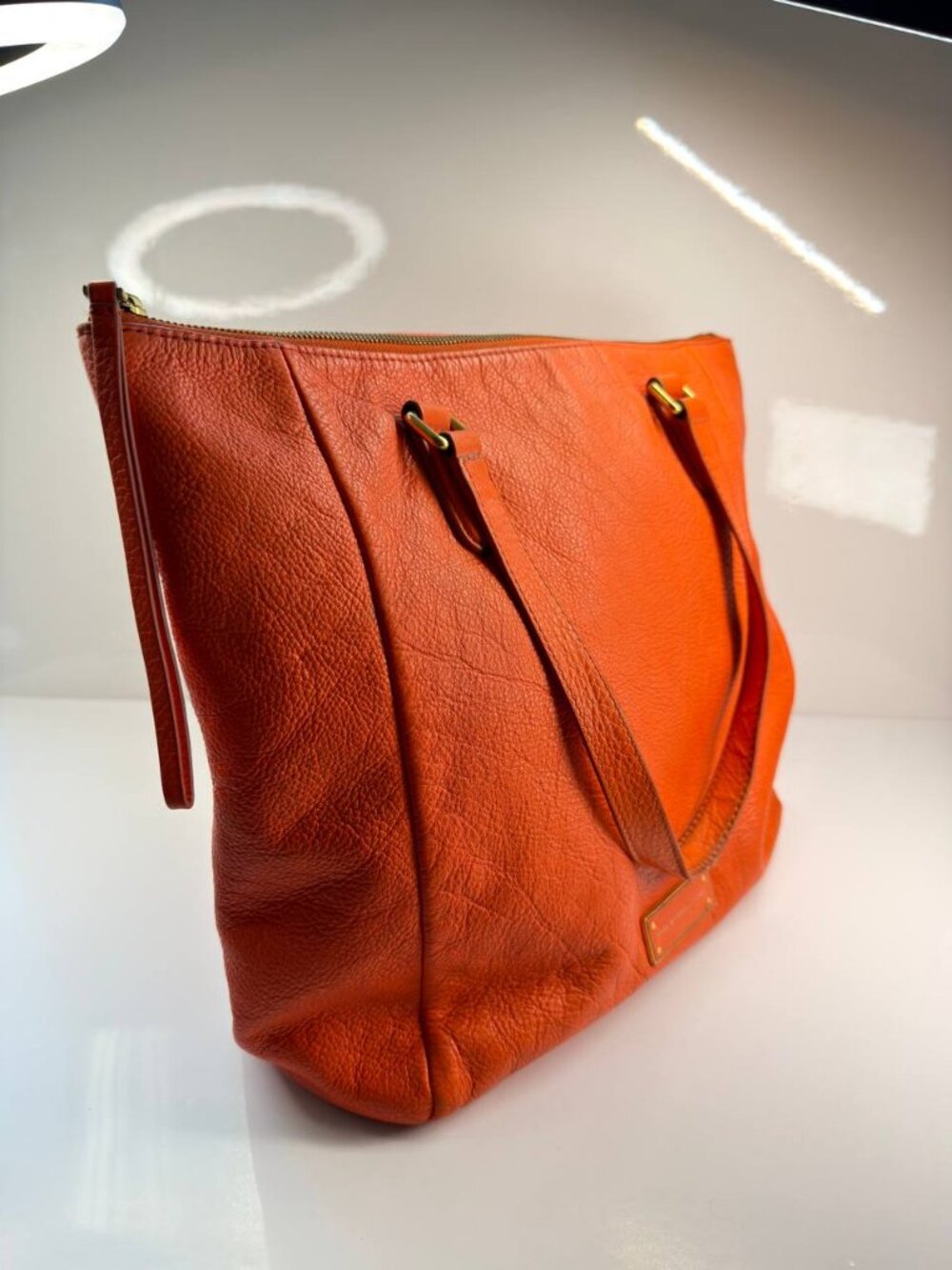 Marc Jacobs Leather Tote Bag – Orange - Picture 9 of 14